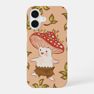 Coque iPhone 16 Fée de champignons de la forêt Amie de champignons
