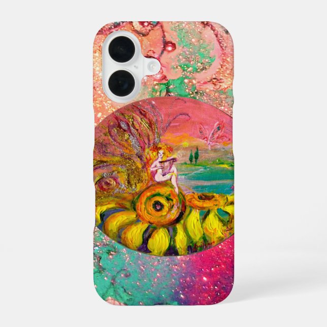 COQUE iPhone 16 FÉE DES TOURNE-SOLS (Verso)