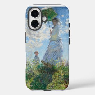 Coque iPhone 16 Femme avec Parasol, Madame Monet et Son Fils