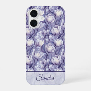 Coque iPhone 16 Femmes Élégantes Cadeau Tulipe Personnalisé