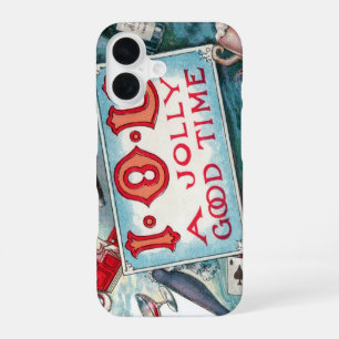 Coque iPhone 16 Fête des Vices Vintage, Jeux d'Argent Boisson Fume