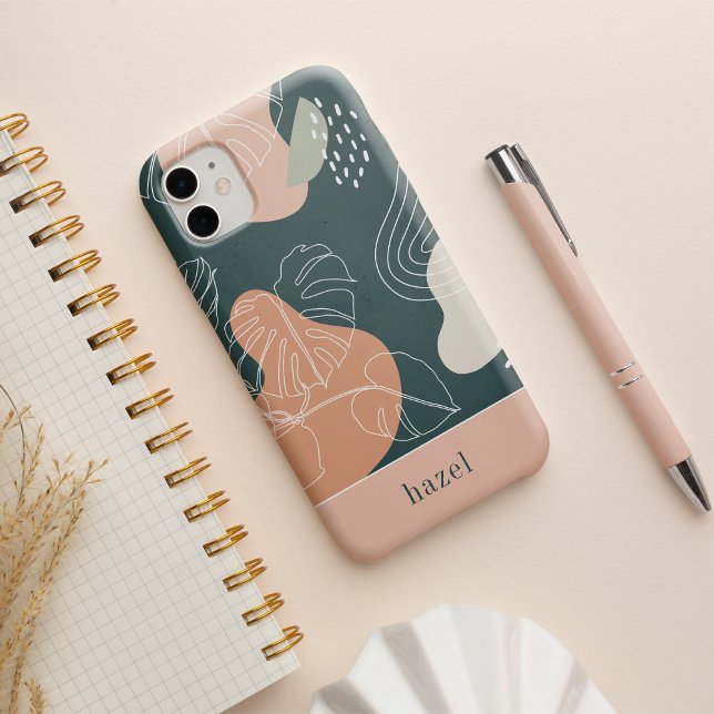 Coque iPhone 16 Feuille de Monstera Bohème Tropical du Désert et d (Créateur téléchargé)