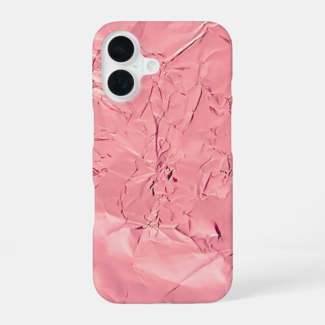 Coque iPhone 16 Feuille rose (Verso)