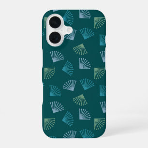 Coque iPhone 16 Feuilles Art déco