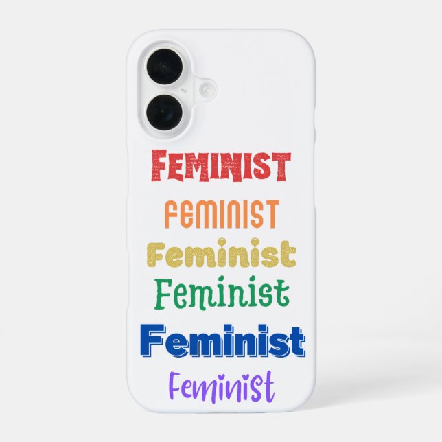 Coque iPhone 16 fierté féministe (Verso)