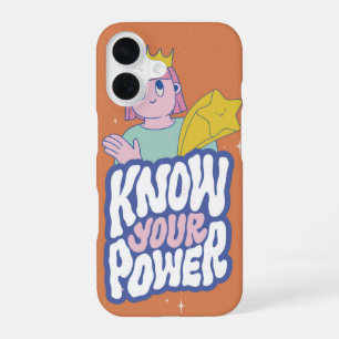 Coque iPhone 16 Fille de dessin animé féministe