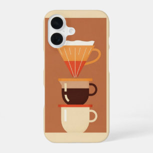 Coque iPhone 16 Filtre à café vintage (ou goutte-à-goutte)