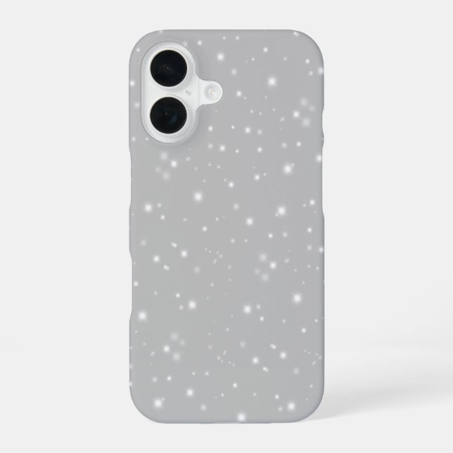 Coque iPhone 16 Flamme gris argenté (Verso)