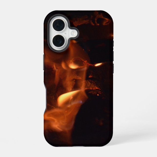 Coque iPhone 16 Flammes Diaboliques (Verso)