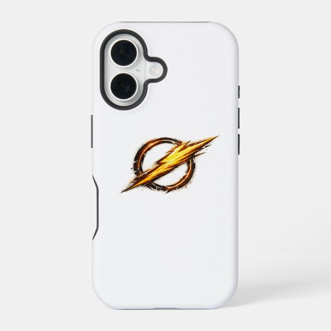 Coque iPhone 16 Flash inspired logo (Verso)