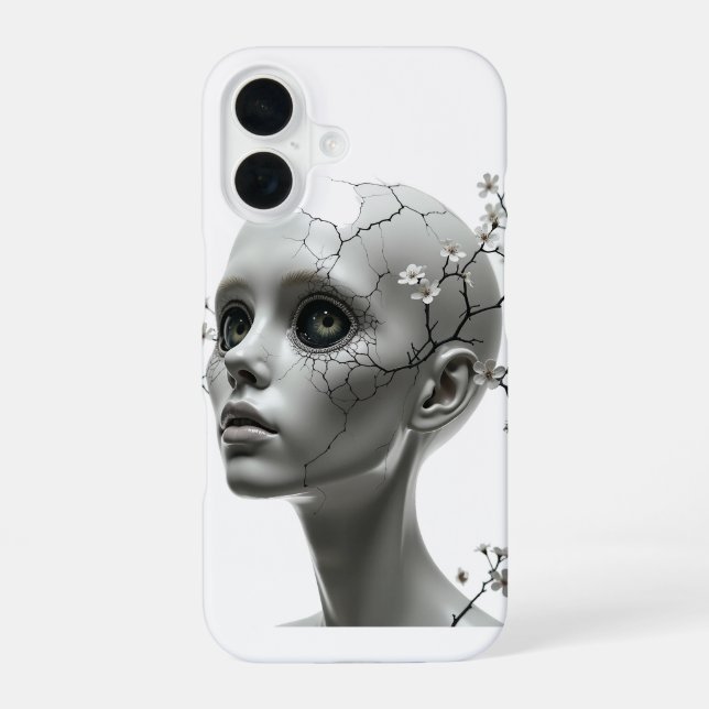 Coque iPhone 16 Fleur Brisée (Verso)