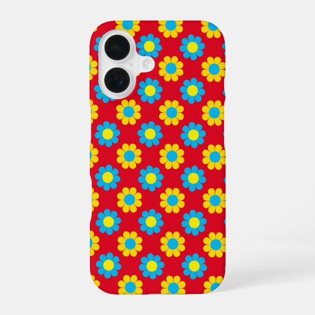Coque iPhone 16 Fleur Pop Power (Verso)