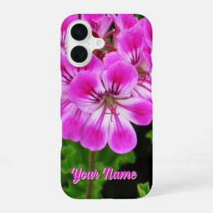Coque iPhone 16 Fleur rose -