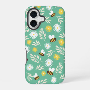 Coque iPhone 16 Fleurs blanches, boîtiers Otterbox iPhone 16 motif