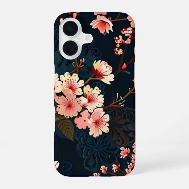 COQUE iPhone 16 FLEURS DE CERISIER (Verso)