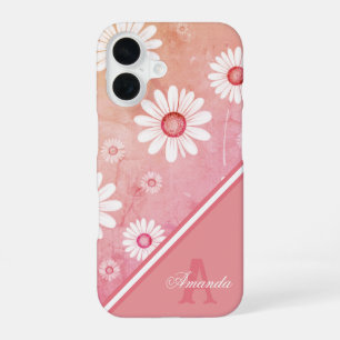 Coque iPhone 16 Fleurs de marguerite : Modèle floral minimaliste