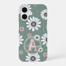 Fleurs de marguerite rose : modèle floral minimali