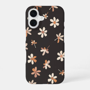 Coque iPhone 16 Fleurs de pêche