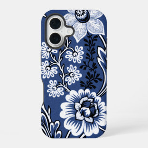 Coque iPhone 16 Fleurs Fantastiques (Bleu) Beaux-Arts
