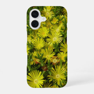 Coque iPhone 16 Fleurs jaunes de l'iceberg doré