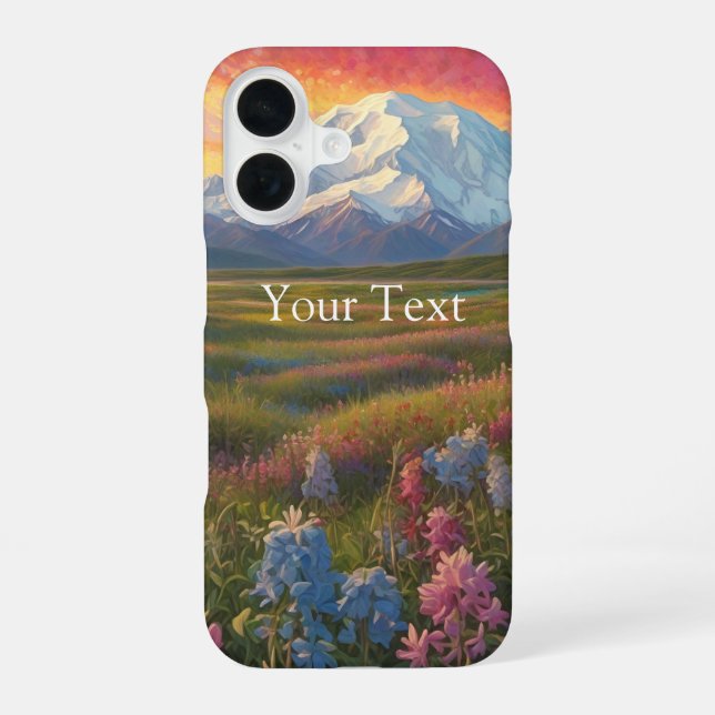 Coque iPhone 16 Fleurs sauvages de Denali (Verso)