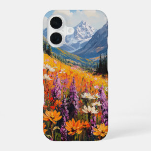 Coque iPhone 16 Fleurs sauvages pittoresques et beaux-arts de la m