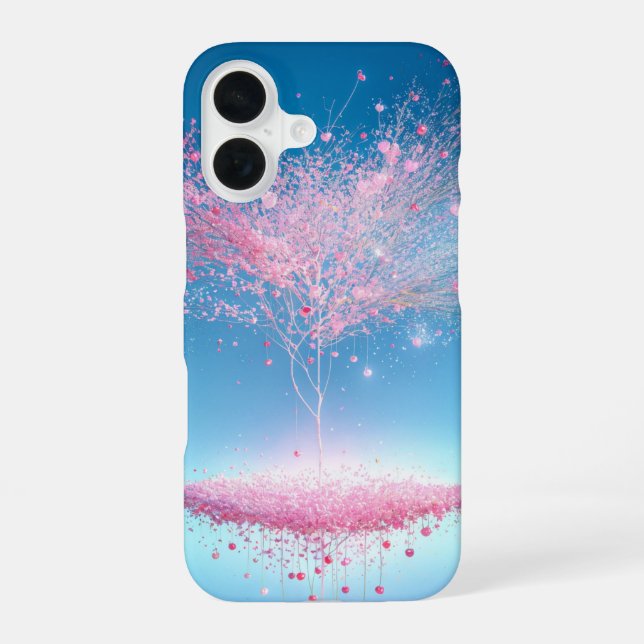 Coque iPhone 16 Floating Cherry Blossom Tree & Light Phone Case (Verso)