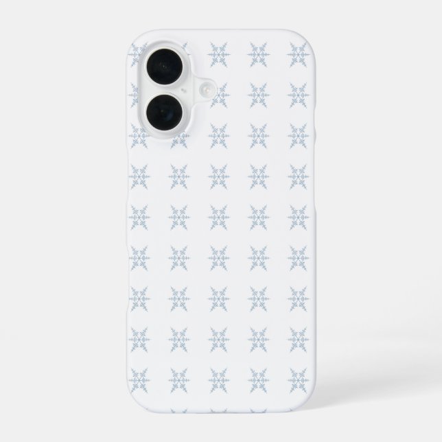 Coque iPhone 16 Flocon de neige (Verso)