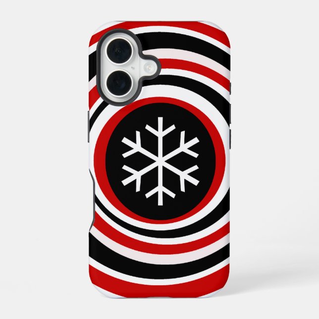 Coque iPhone 16 Flocon de neige (Verso)