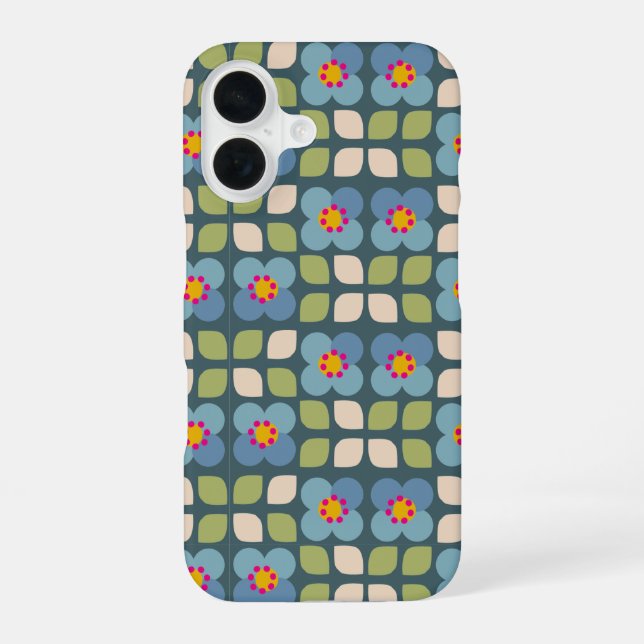 Coque iPhone 16 FLORA BLUSH - Étui iPhone botanique (Verso)