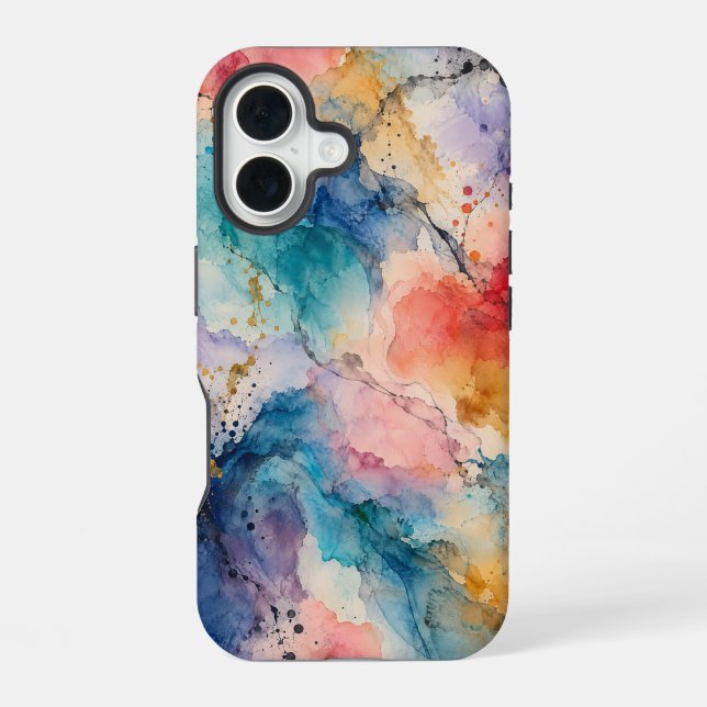 Coque iPhone 16 Floraison Tidale (Verso)