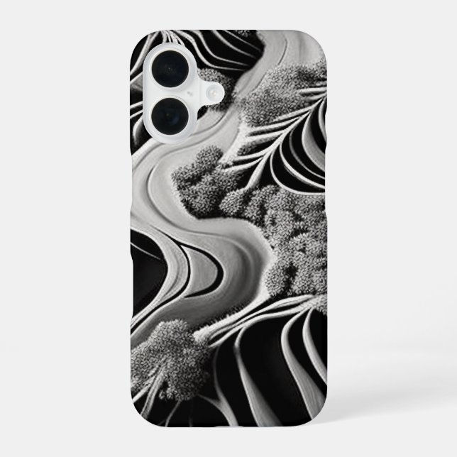 Coque iPhone 16 Flux fractal (Verso)