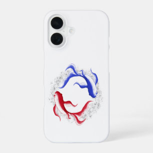 Coque iPhone 16 Flux martial abstrait Yin Yang art martial