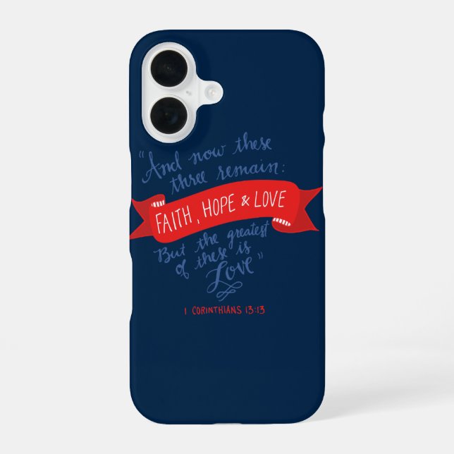 Coque iPhone 16 Foi Espérance et Amour 2 (Verso)