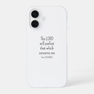 Coque iPhone 16 Foi simple en Dieu Noir et Blanc