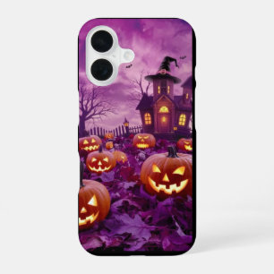 Coque iPhone 16 Fonds d'écran de téléphone Halloween pour effrayer