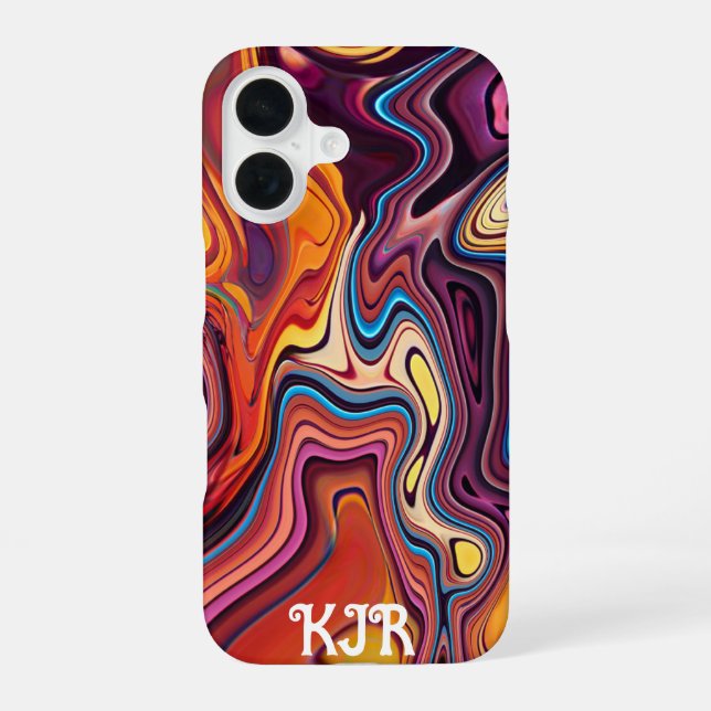 Coque iPhone 16 Fonte Volcanique #9 (Verso)