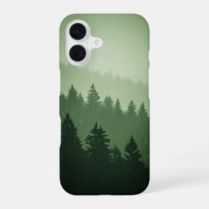 Coque iPhone 16 Forêt Brumeuse Vintage