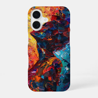 Coque iPhone 16 Forme Abstraite expressionniste