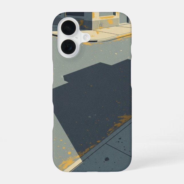 Coque iPhone 16 Forme d'Ombre d'Angle Rétro (Verso)