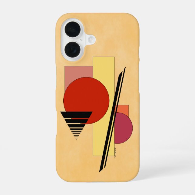 Coque iPhone 16 Formes Abstraites (Verso)