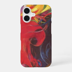 Coque iPhone 16 Formes de combat par Franz Marc, Art fin vintage
