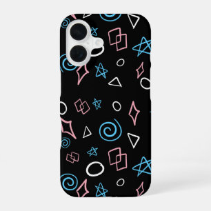 Coque iPhone 16 Formes de couleurs transgenres