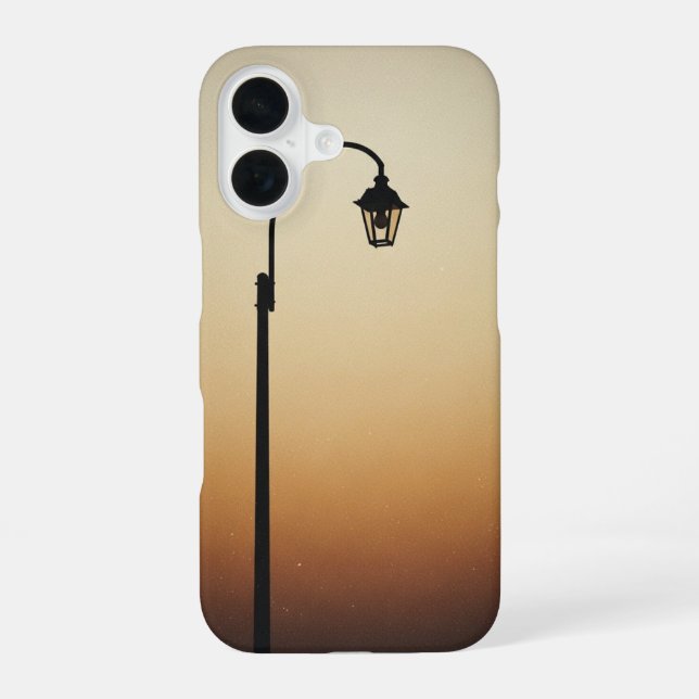 Coque iPhone 16 Formes de lampadaires rétro (Verso)