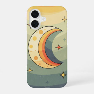 Coque iPhone 16 Formes de lune vintage