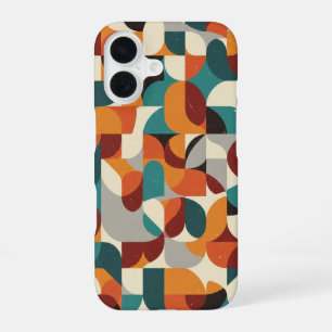 Coque iPhone 16 Formes entrelacées rétro