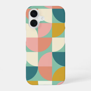 Coque iPhone 16 Formes géométriques colorées mignonnes Motif en Tu