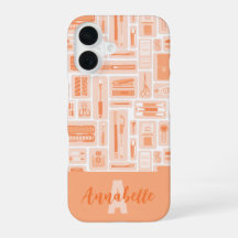 Fournitures d'art mignonne Pêcher Motif orange Mon