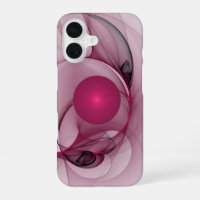 Fractale balançante, Art abstrait moderne rose bai