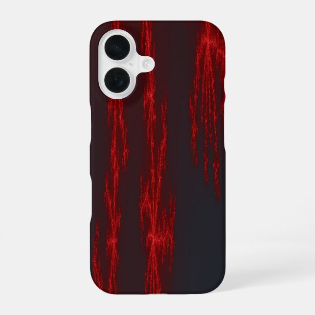 Coque iPhone 16 Fractale saignante (Verso)